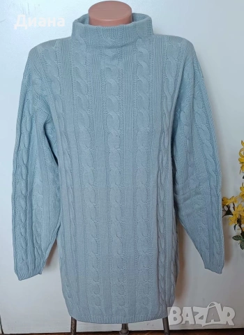 Дамски пуловер-ламска вълна и кашмир, снимка 2 - Блузи с дълъг ръкав и пуловери - 53331455