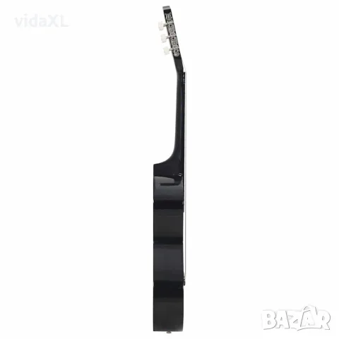 vidaXL Комплект класическа китара за начинаещи 8 части черен 3/4 36, снимка 4 - Китари - 56147660