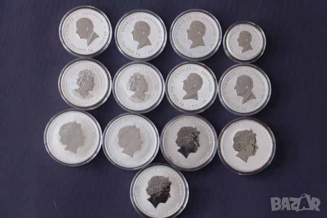 Лунар, Lunar, инвестиционно сребро, 1 oz. , снимка 2 - Нумизматика и бонистика - 50035482