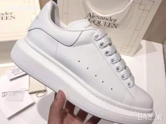 Бели кецове  Alexander McQueen , снимка 2 - Кецове - 30965468