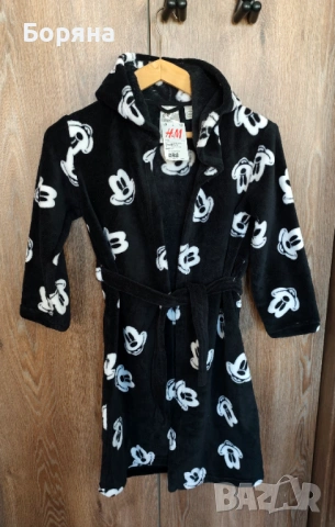 Детско халатче Disney H&M мики маус , снимка 4 - Хавлии и халати - 53916965