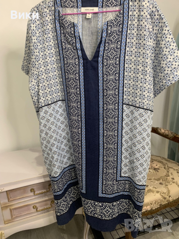 Туника/рокля в размер 16, подходяща за L-XL, снимка 8 - Рокли - 44653971