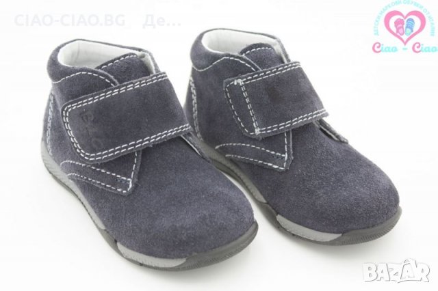 №18,19, Бебешки боти за момче BALOCCHI от Естествена синя кожа с велкро, снимка 2 - Бебешки обувки - 30017565