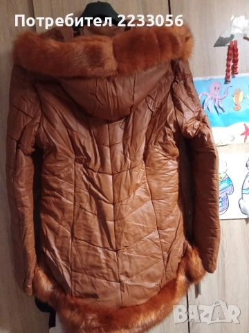 Дамско кожено яке ново , снимка 2 - Якета - 53231071