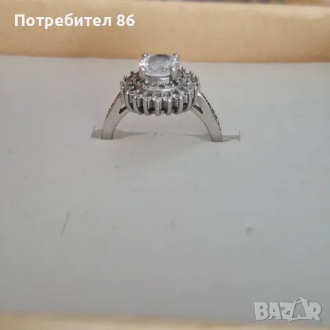 Нов сребърен пръстен , снимка 2 - Пръстени - 56443654