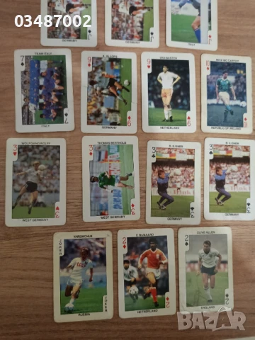 18 Колекционерски карти с футболисти Евро 1988, снимка 3 - Колекции - 50716461