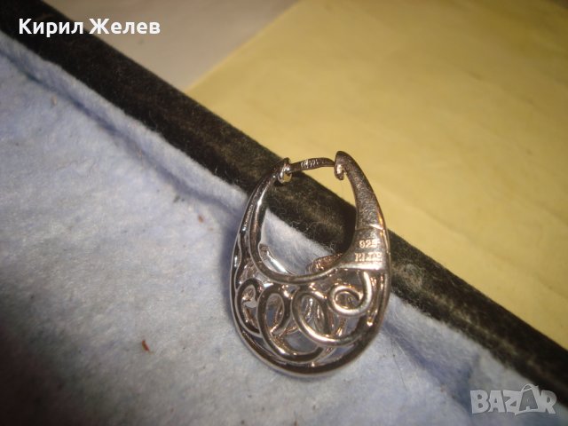 ПРЕКРАСНА АЖУРНА АРТ СРЕБЪРНА ОБЕЦА РОДИРАНО СРЕБРО 925 МНОГО КРАСИВА БУТИКОВА 27322, снимка 5 - Обеци - 36795458