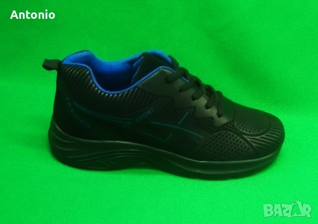 Юношески маратонки 2783 в черно и синъо