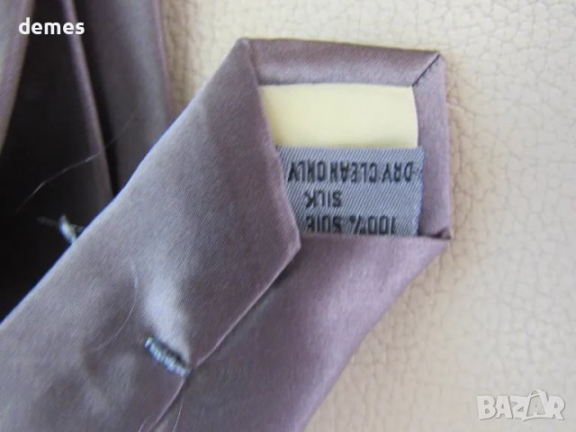Луксозна сива копринена вратовръзка, нова, снимка 7 - Други - 50229654