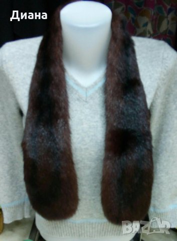 Кожени яки от сребърна лисица и норка, снимка 9 - Шалове - 31254954
