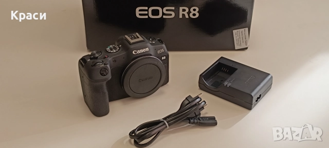 Canon EOS R8 Тяло + оригинална батерия | Като нов | В гаранция!