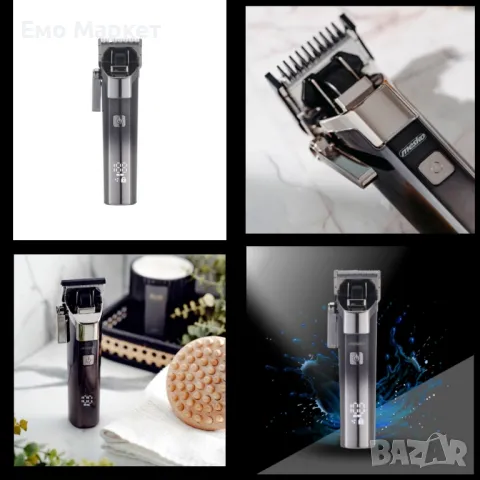 Машинка за подстригване зареждаща се Voltz, USB, 3W, Литиева батерия 2000mAh, Водоустойчива, Черна