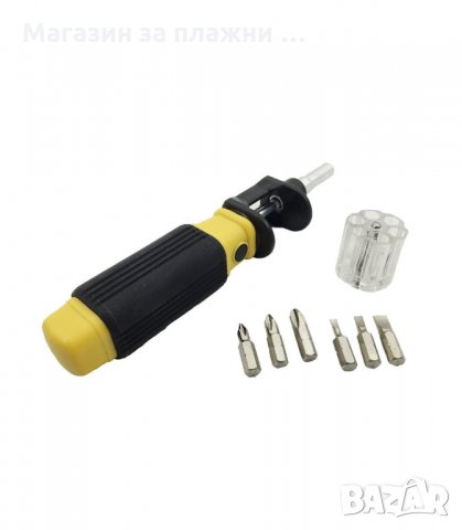 МУЛТИФУНКЦИОНАЛНА ОТВЕРТКА С ПРИСТАВКИ BIT 360 - код 1330