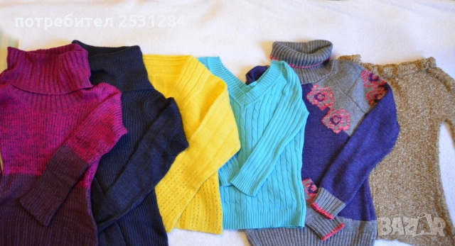 Дамска блуза, плетиво, пуловер размер М-Л , снимка 2 - Блузи с дълъг ръкав и пуловери - 52612321