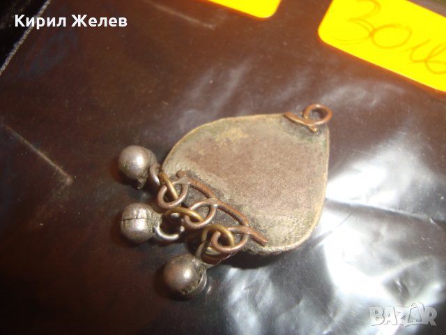 ВЪЗРОЖДЕНСКИ СТАРИНЕН ОСМАНСКИ НАКИТ ТРЕПКА с НЕФРИТ САЧАН 15111, снимка 7 - Антикварни и старинни предмети - 30330804