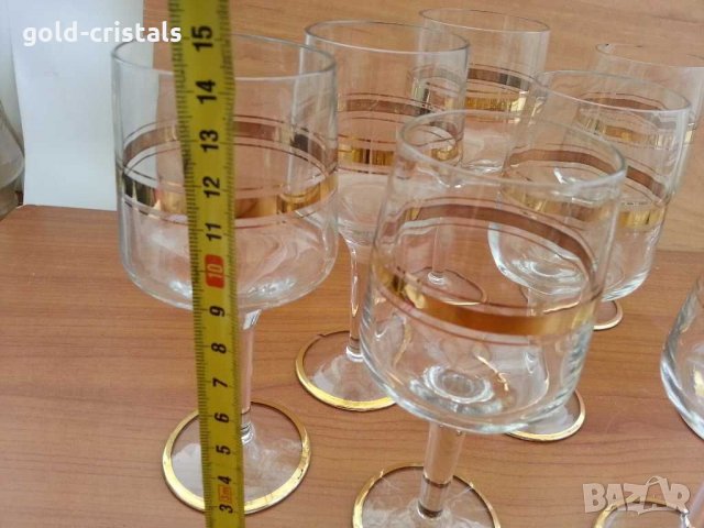 ретро чаши с златен кант , снимка 7 - Антикварни и старинни предмети - 29347681