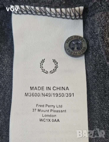 Мъжка тениска Fred Perry M3600 - L, снимка 4 - Тениски - 51084411