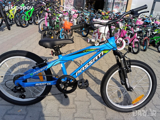 BG Алуминиев велосипед 20" MARTY син, снимка 2 - Велосипеди - 54334636