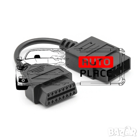 Кабел / Преходник / Адаптер за Subaru 9 Пин Pin Субару Delphi Autocom, снимка 2 - Аксесоари и консумативи - 53973166