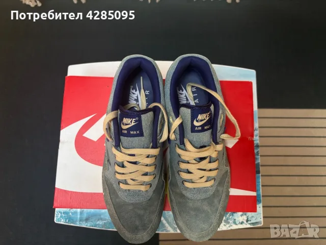 Nike Air Max 1 Dirty Denim, снимка 4 - Маратонки - 56461690