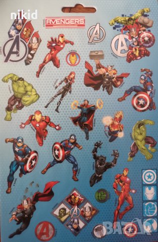200 бр Avengers Отмъстителите книжка албум самозалепващи лепенки стикери, снимка 2 - Други - 37977680