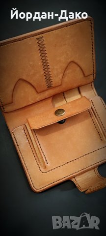 Портфейл ръчна изработка от естествена кожа, снимка 6 - Портфейли, портмонета - 40654023