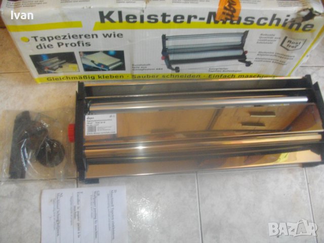 Професионална Нова Немска Ръчна Машина Поставяне/Залепяне/Облепяне Тапети До 58 см Ширина-DEMA PROFI, снимка 2 - Други инструменти - 42400032