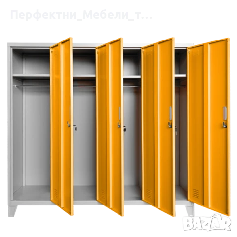 Метални гардеробчета с различни цветове-1-2,3,4 врати-налични!за детски градини,училище,занималня, снимка 9 - Шкафове и рафтове - 51285935