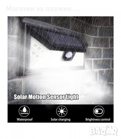 МОЩНА СОЛАРНА ИНДУКЦИОННА ЛАМПА С 32 ДИОДА - код  1828, снимка 5 - Соларни лампи - 34228349