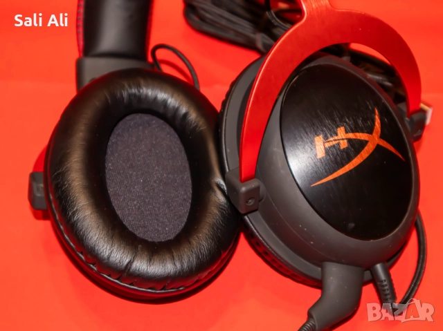 HyperX Cloud II геймърски слушалки червено черно PC PS4 Xbox, снимка 6 - Слушалки и портативни колонки - 51802609