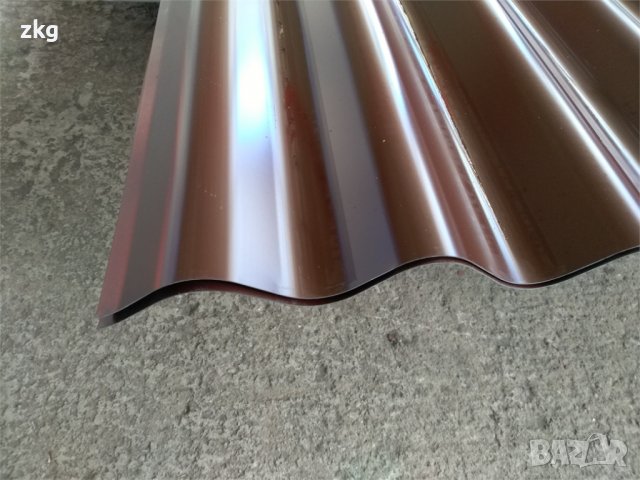 Вълнообразна пластифицирана ламарина Sn27x100-1000 в София, снимка 3 - Строителни материали - 34020665