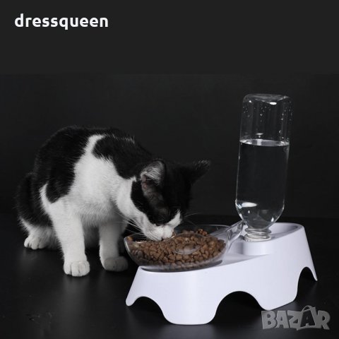 2744 Двоен диспенсър за храна и вода за котки, снимка 6 - Други - 30368258