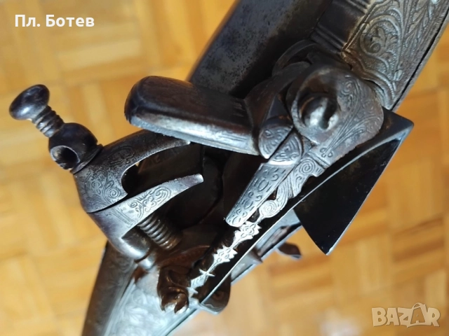 Стара кремъчна пушка, снимка 11 - Антикварни и старинни предмети - 51958273