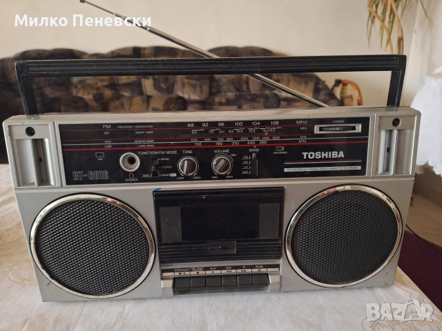 TOSHIBA SR 6016 FM STEREO RADIO CASSETTE RECORDER., снимка 2 - Радиокасетофони, транзистори - 53193785