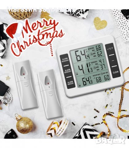 БЕЗЖИЧНА МЕТЕОРОЛОГИЧНА СТАНЦИЯ ЗА ТЕМПЕРАТУРА, ВЛАЖНОСТ С 2 ДИСТАНЦИОННИ СЕНЗОРА - код 2225