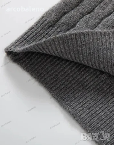 Мъжки моден трикотажен пуловер с дълги ръкави и цип, 4цвята, снимка 8 - Пуловери - 42708061