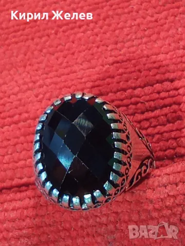 РАЗКОШЕН СКЪПОЦЕНЕН СРЕБЪРЕН ПРЪСТЕН СРЕБРО 925 с ОГРОМЕН БЛЕСТЯЩ ЮВЕЛИРНО ФАСЕТИРАН МАРКАЗИТ 27206, снимка 15 - Пръстени - 49913306