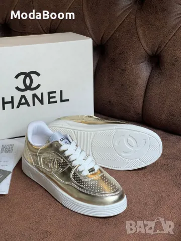 Ch🅰️nel сребристи дамски маратонки , снимка 4 - Маратонки - 48452632