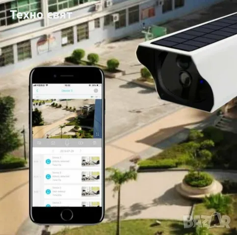 Соларна безжична WIFI Камера FULL HD външен монтаж IP65, снимка 2 - Камери - 47695460