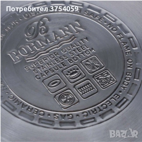Комплект тенджери Bohmann BH 06-275 – 6 части от инокс за индукция и удобно ежедневно готвене у дома, снимка 6 - Съдове за готвене - 53075987