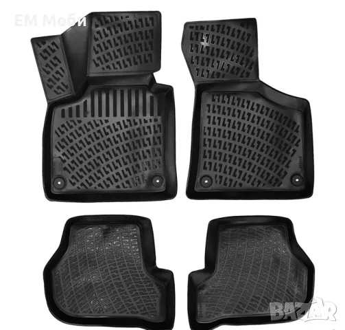 Гумени Стелки Rizline 3D тип Легени К-т 4 части за Audi A3 2006-2013