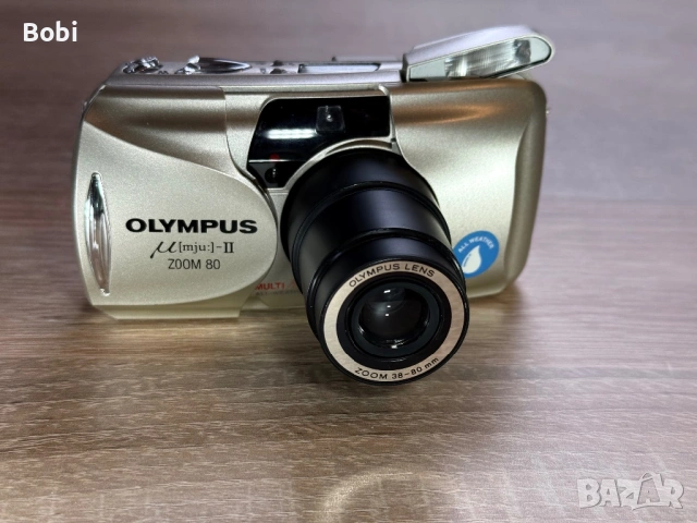 Olympus µ [mju:] II Zoom 80 – легендарен 35mm филмов фотоапарат, снимка 2 - Фотоапарати - 53242828