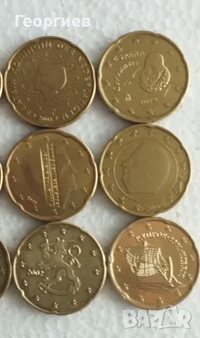 Колекция монети 50 ¢ и 20 ¢ Е.С.По 1 рубла СССР ,Руска,Османска месингови пендари., снимка 4 - Други ценни предмети - 51100037