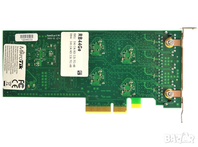 rb44ge 4x1000Mbps порта на един PCI-ex4 нископрофилна low profile, снимка 11 - Мрежови адаптери - 50384326