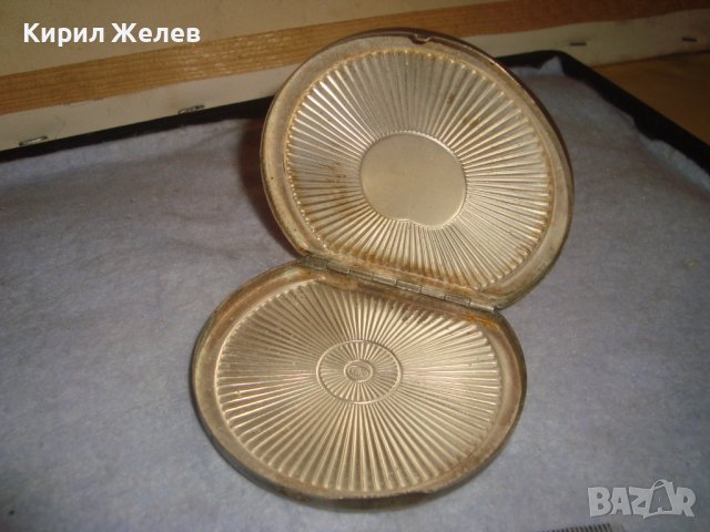 СТАРА РУСКА ПОСРЕБРЕНА РЕТРО - ВИНТИДЖ МАРКОВА ПУДРИЕРА Тип МИДА 32225, снимка 4 - Антикварни и старинни предмети - 38258904