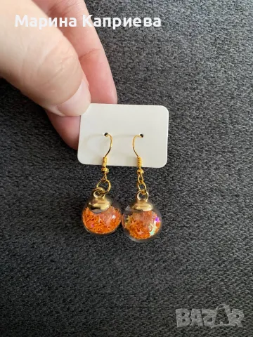 Обеци “Коледни” /С-62/, снимка 4 - Обеци - 47995854