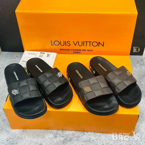 мъжки чехли valentino garavani gucci burberry louis vuitton , снимка 8 - Мъжки чехли - 51093359