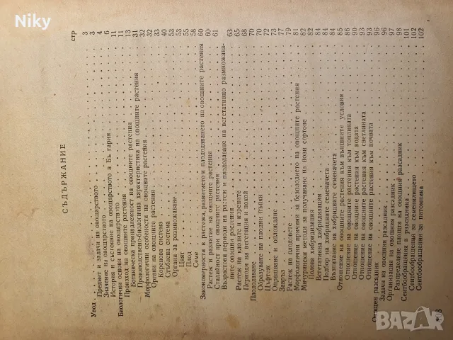 Учебник по Овощарство от 60те години , снимка 2 - Антикварни и старинни предмети - 55941939