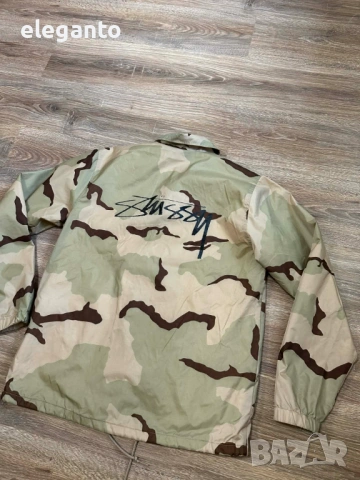 Мъжко яке Stussy Desert Camo Coach . Rain waterproof Jacket , M размер, снимка 8 - Якета - 54203757