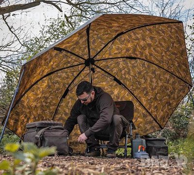 Fox 60ins Camo Brolly чадър, снимка 3 - Екипировка - 32089612